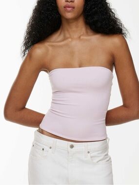 Aritzia Strapless Tube Top in Light Lilac